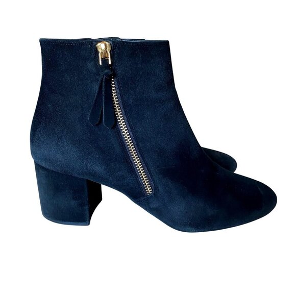 Cole Haan Cole Haan Saylor Grand Bootie Black Suede Sz 9.5‎ Chic Modern City - Picture 1 of 10